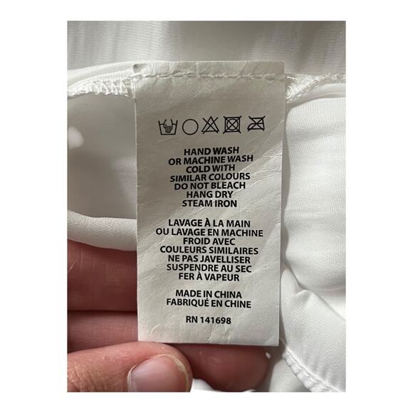 Ramy Brook top Hermine ruffle tri blouse Ivory size X-Small XS - Picture 7 of 7